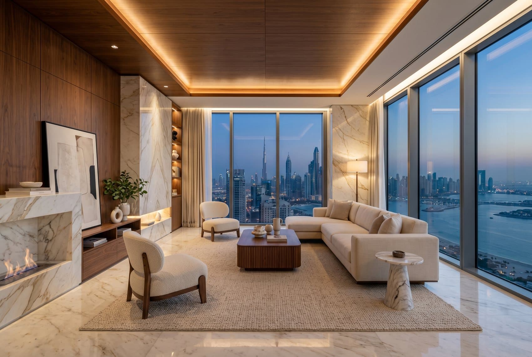 Luxury wellness interior in a Dubai residence